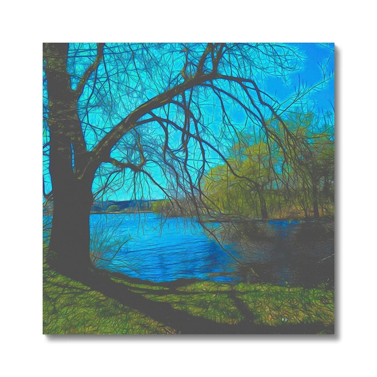 Resting at the lake , Canvas, digital art by Mother Nature Photography