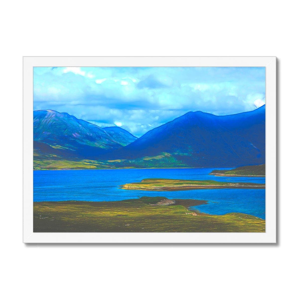 Lake in the Highlands of Scottland,  Framed Print