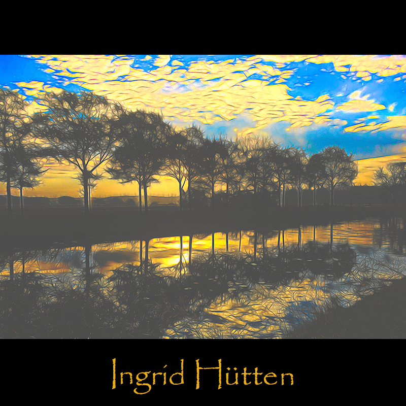 Golden morning in Friesland, by Ingrid Hütten