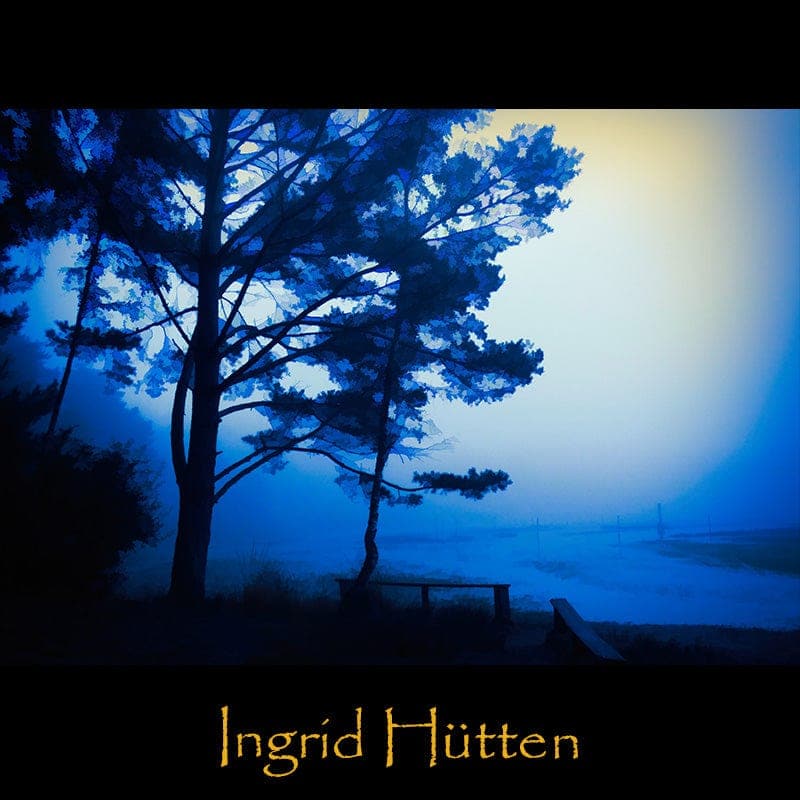 Hazy blue autumnday, by Ingrid Hütten