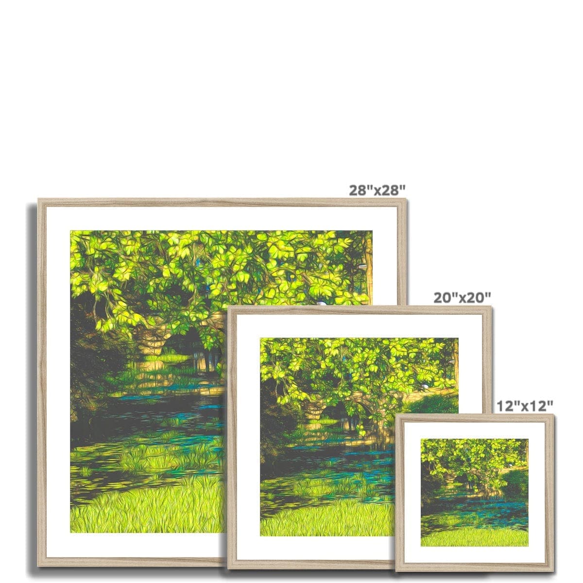 Hidden bridge, Framed & Mounted Print, by Sensus Studio
