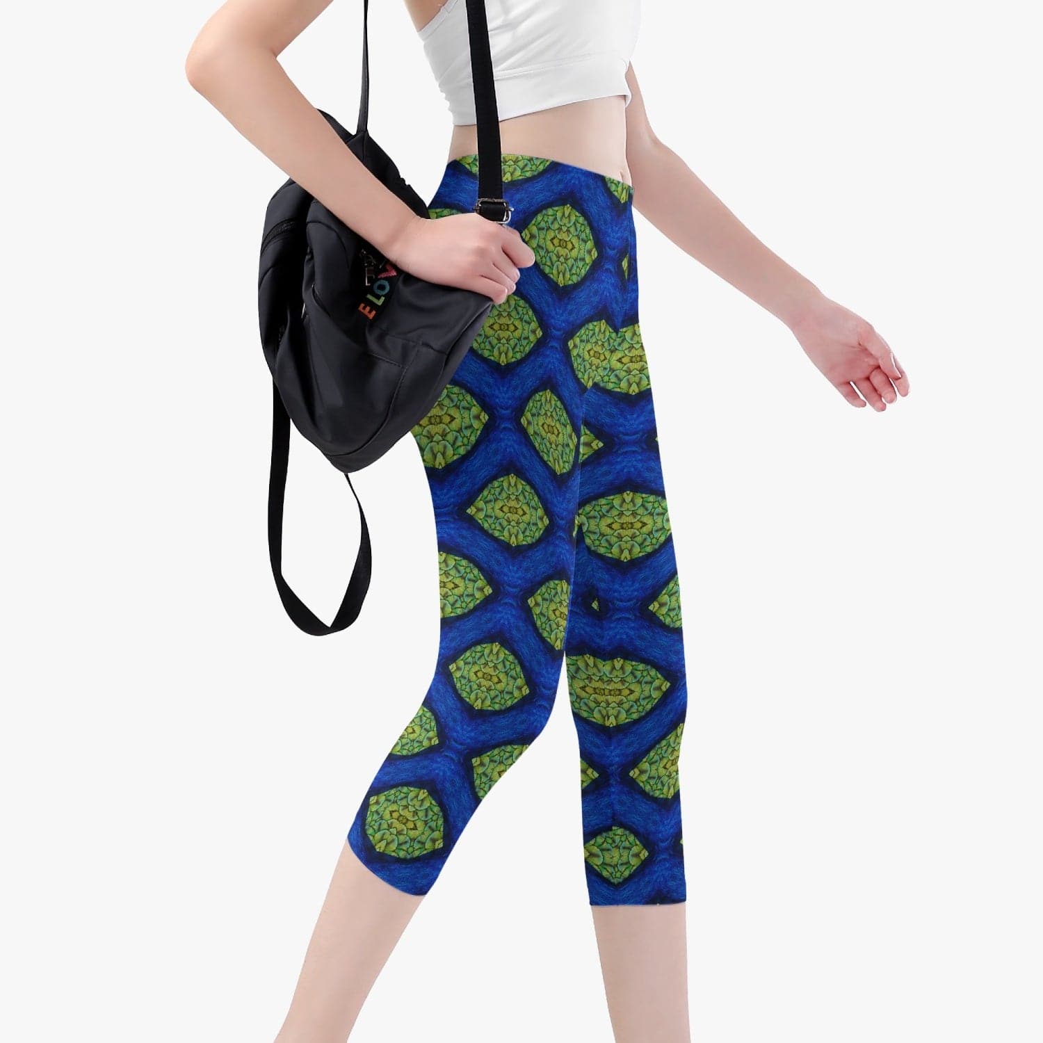 The Heart and Brain Connection  Short Type Yoga Pants, by Sensus Studio Design