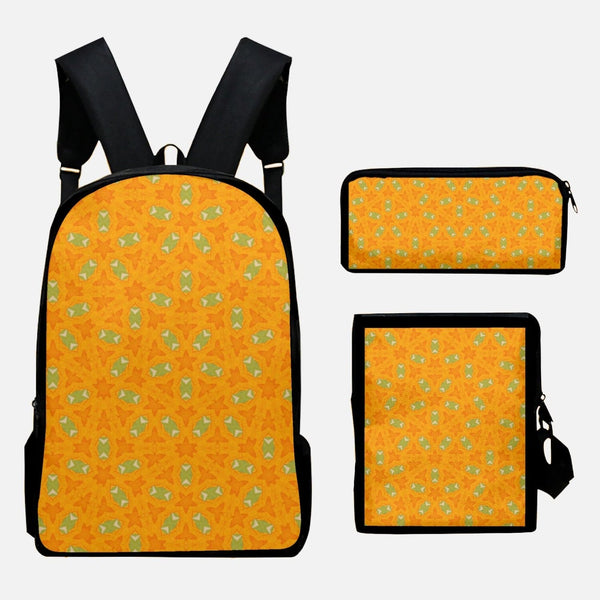Yellow Buttercup Trendy 2022 Traveling bag  set, Oxford Bags Set 3pcs, by Sensus Studio Design