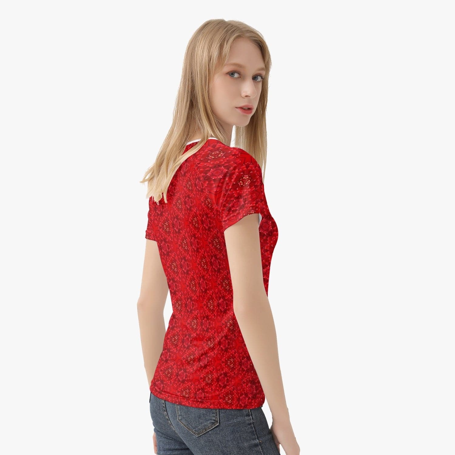 Red Root Chacra  Handmade Yoga Top for  Women sports T-shirt, by Sensus Studio Design