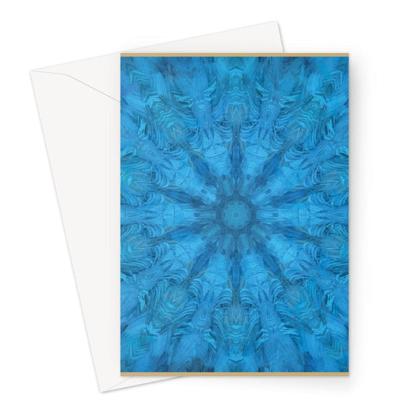Blue Pattern Greeting Card