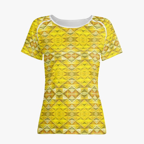 Connecting the True Purpose of Being Yellow Beautiful, Handmade  Women T-shirt Sports/ Yoga Top, by Sensus Studio Design