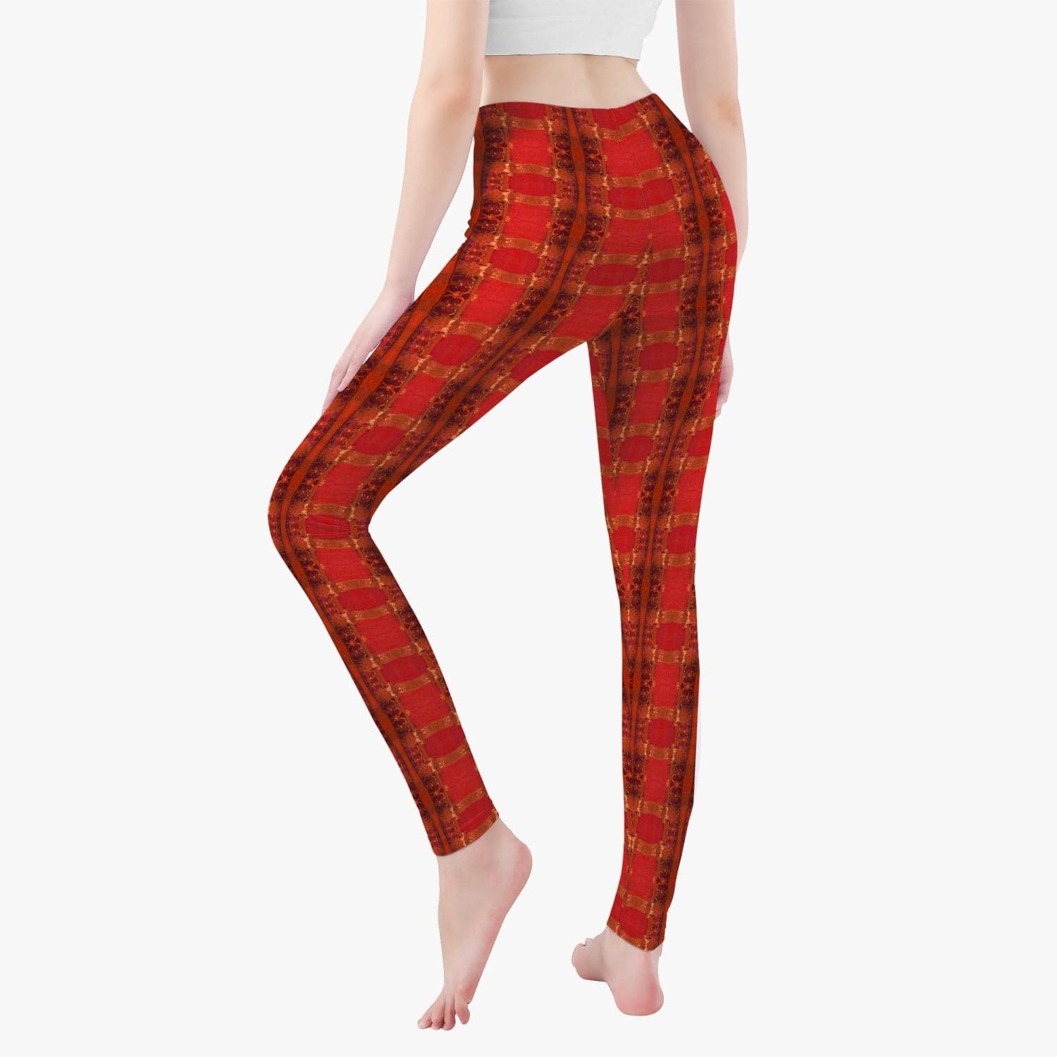 Active Red Yoga Pants for Women by Sensus Design
