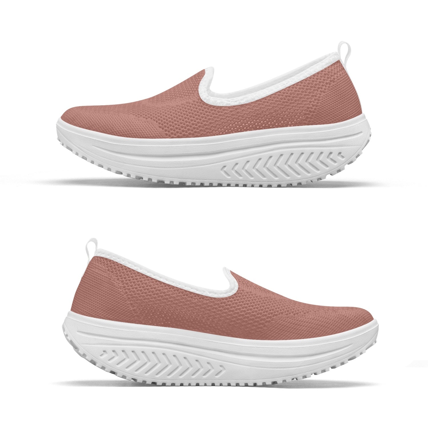 Lovely Pink Women's Slip-On Mesh Rocking Shoes, by Sensus Studio Design