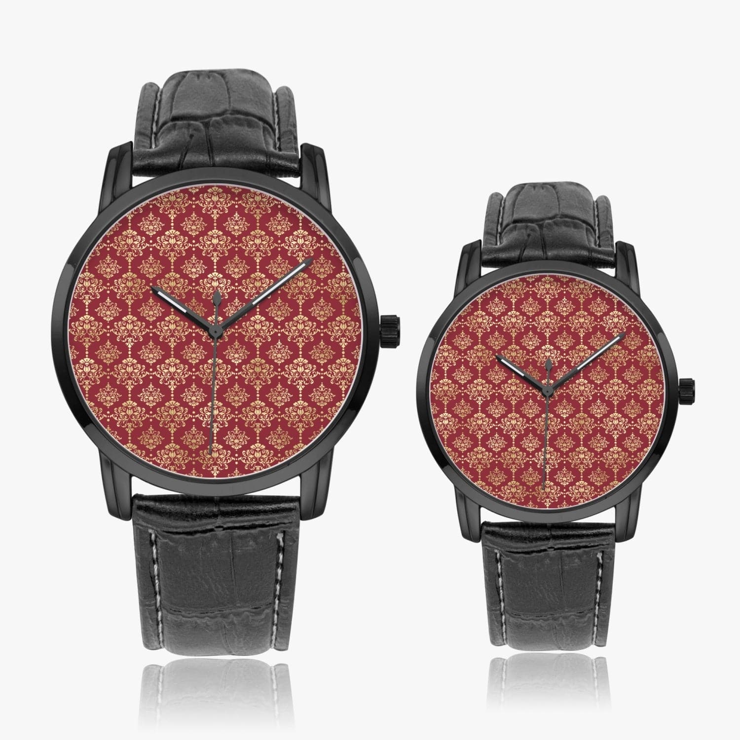 Red and Gold designed 2022 Instafamous Wide Type Quartz watch for Unisex, by Sensus Studio Design