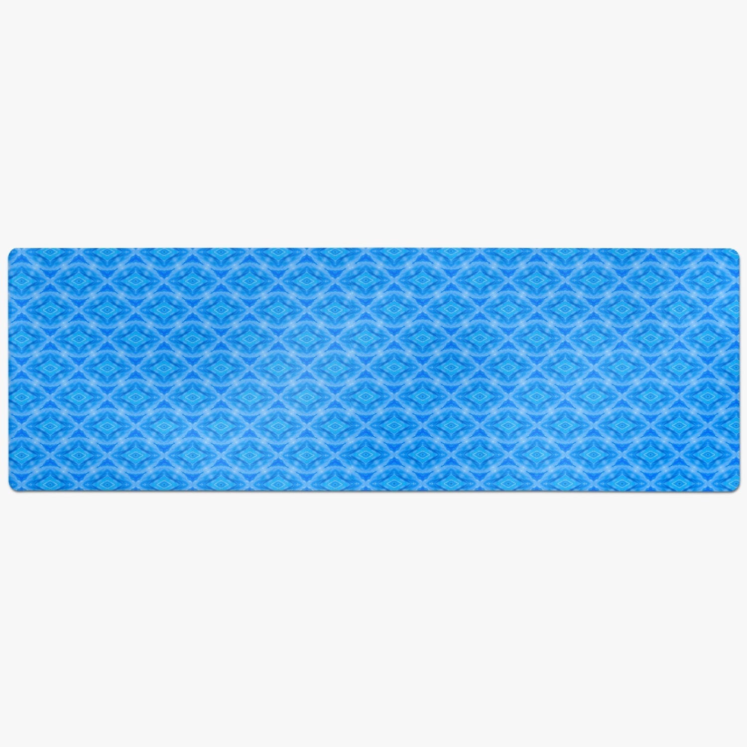 Blue Air Throat Chacra  Suede Anti-slip Yoga Mat, by Sensus Studio Design