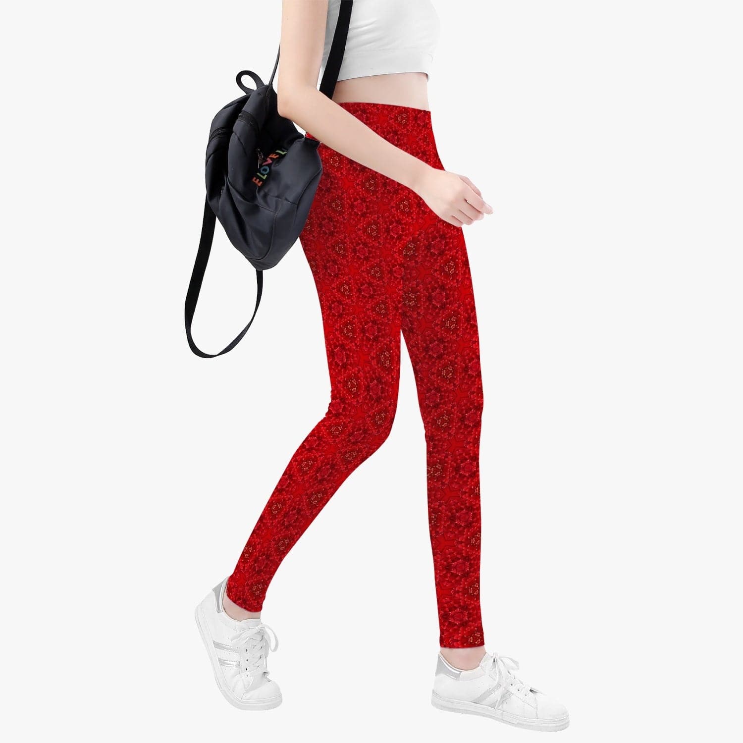 Red Root Chacra Yoga Pants, by Sensus Studio Design