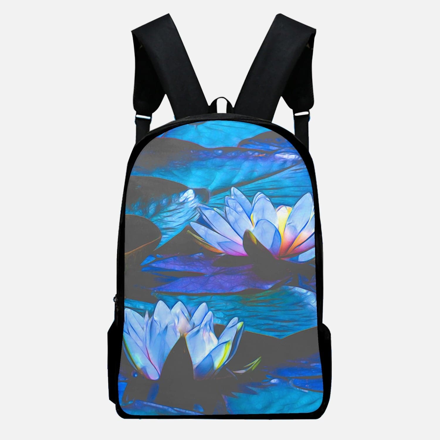 Blue Lilies, Oxford Bags Backpack Set 3pcs, designed by Sensus Studio Design