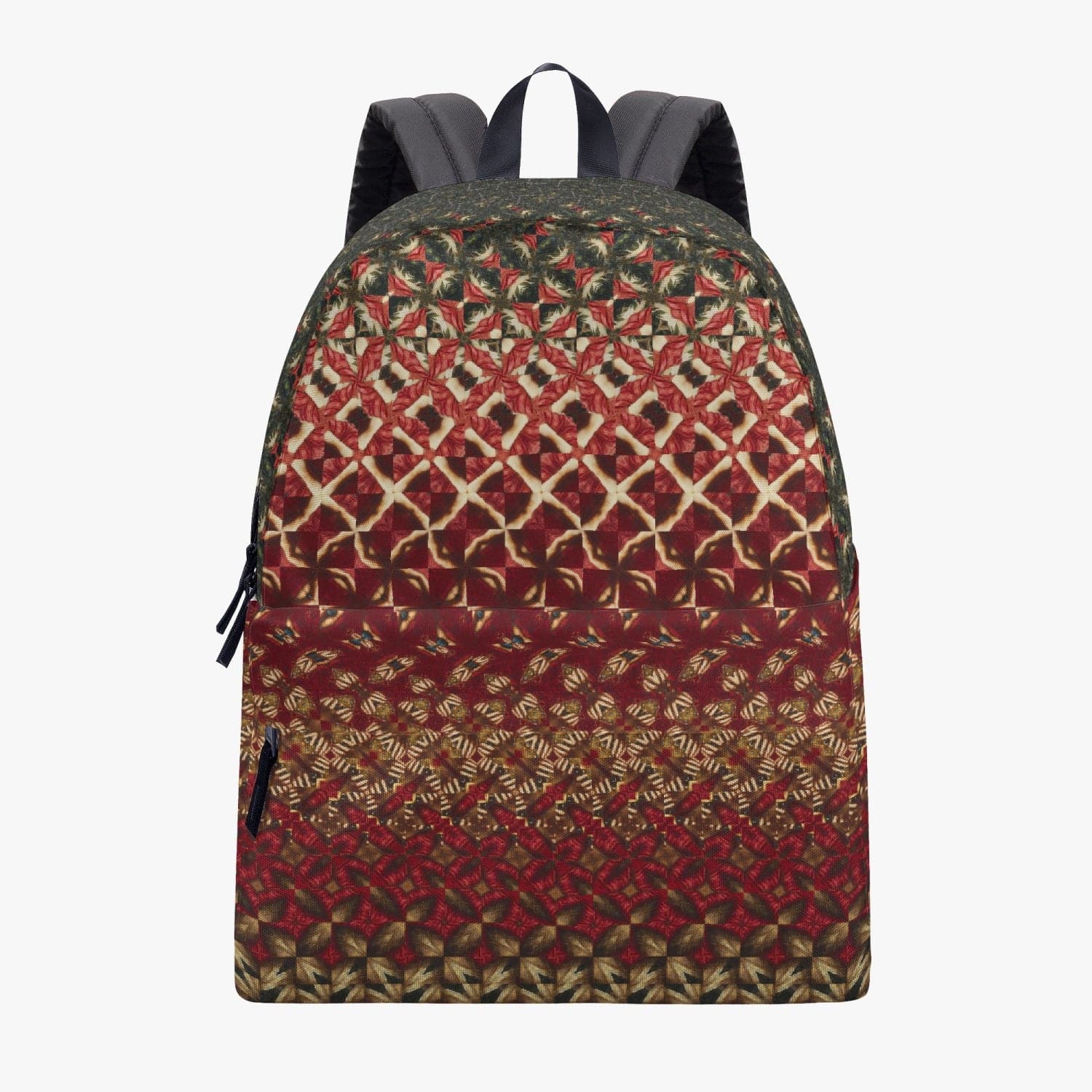 Red and Yellow patterned   Canvas Backpack, by Sensus Studio Design