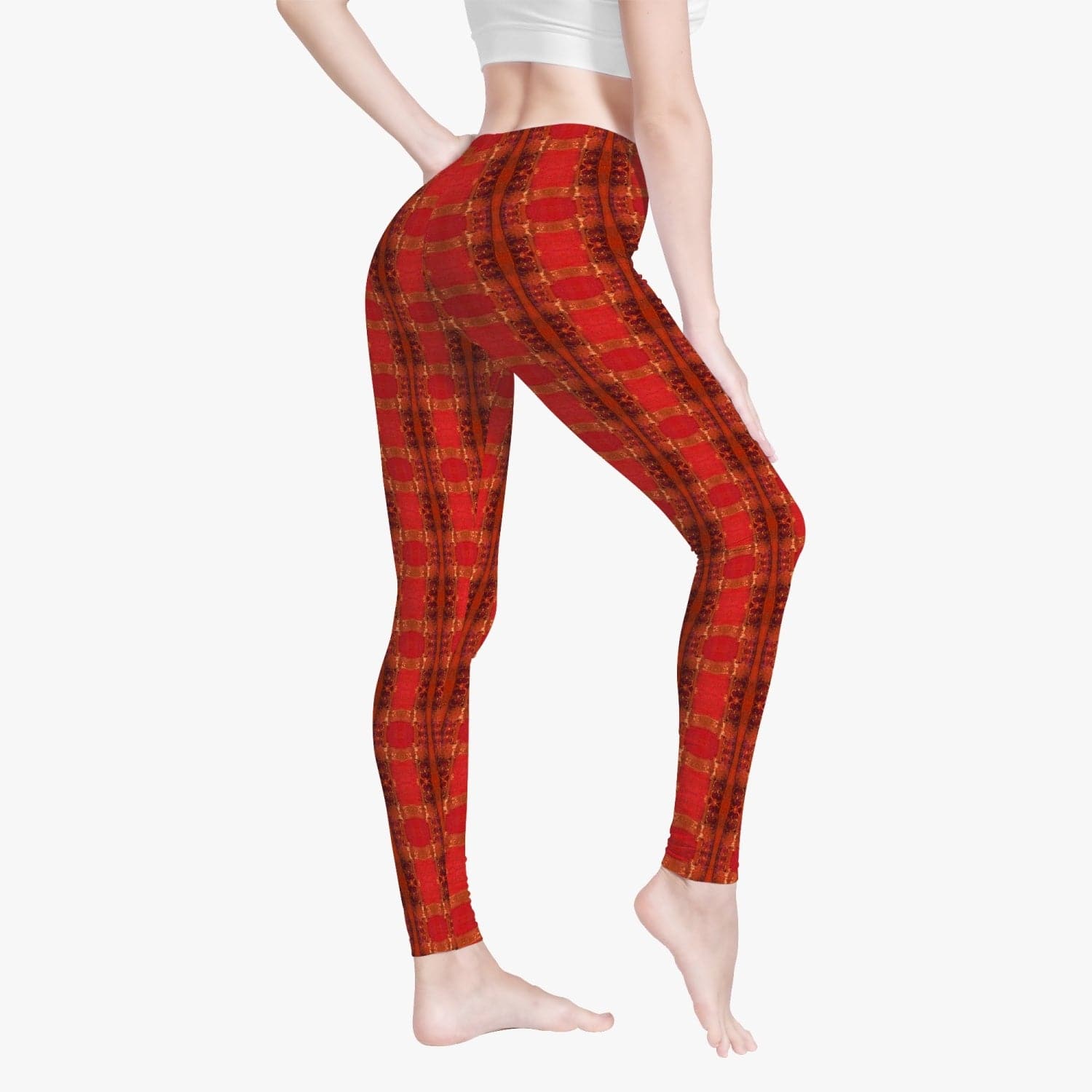 Active Red Yoga Pants for Women by Sensus Design