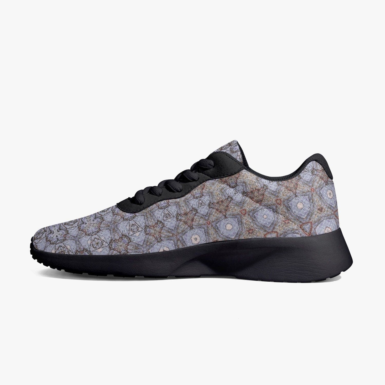 Sensus Design All Year Round Mauve Breathable Mesh Lifestyle Unisex Mesh Running Shoes for Daily Style or Outside Exercise (Black soles), designed by Sensus Studio Design