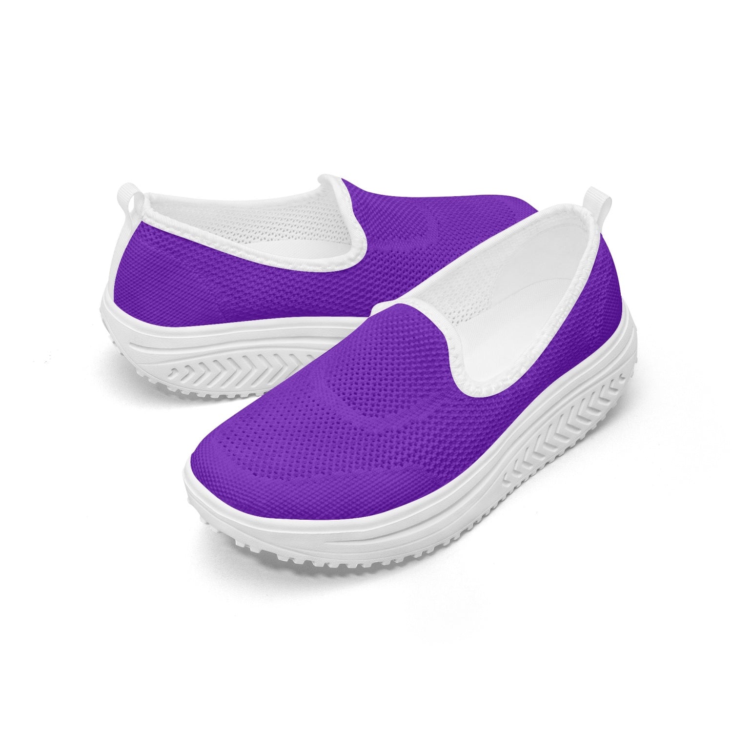 Deep Purple, Women's Slip-On Mesh Rocking Shoes, by Sensus Studio Design
