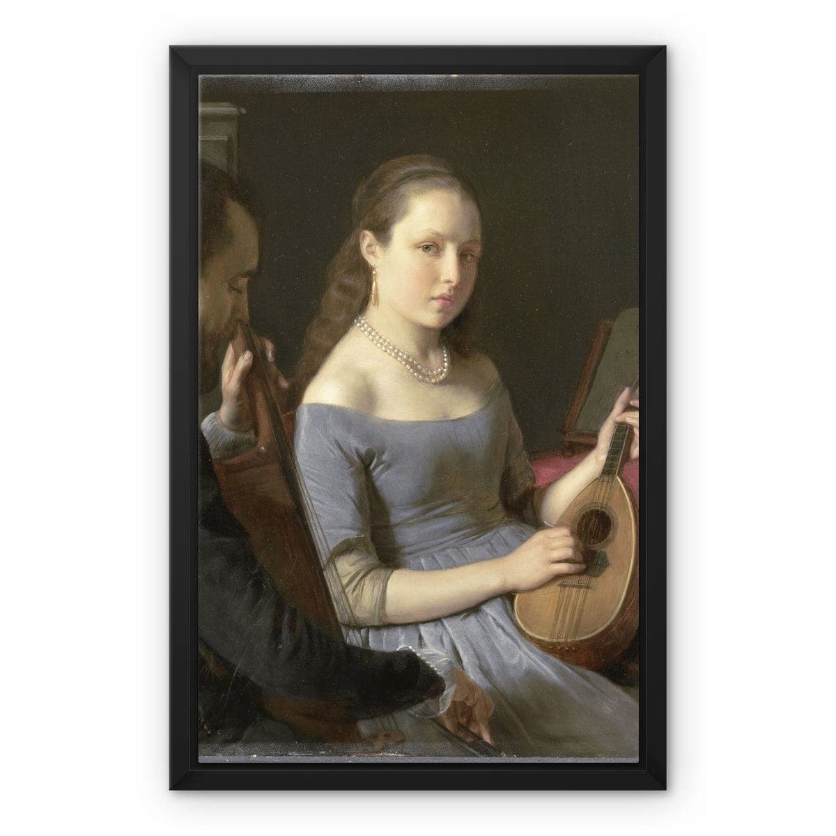 The Duet, Charles van Beveren, 1830 - 1850 Framed Canvas
