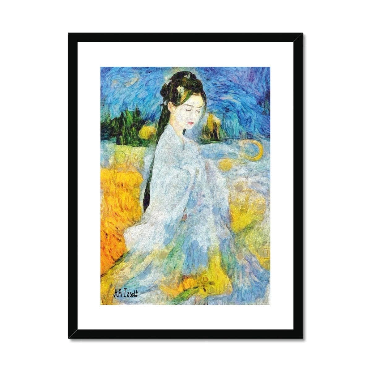 Geisha - Van Gogh Framed & Mounted Print