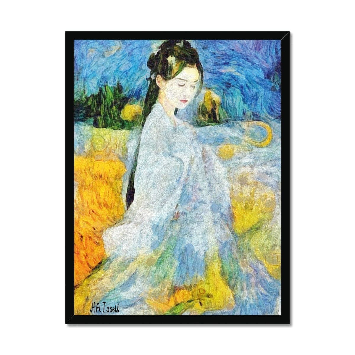 Geisha - Van Gogh Framed Print