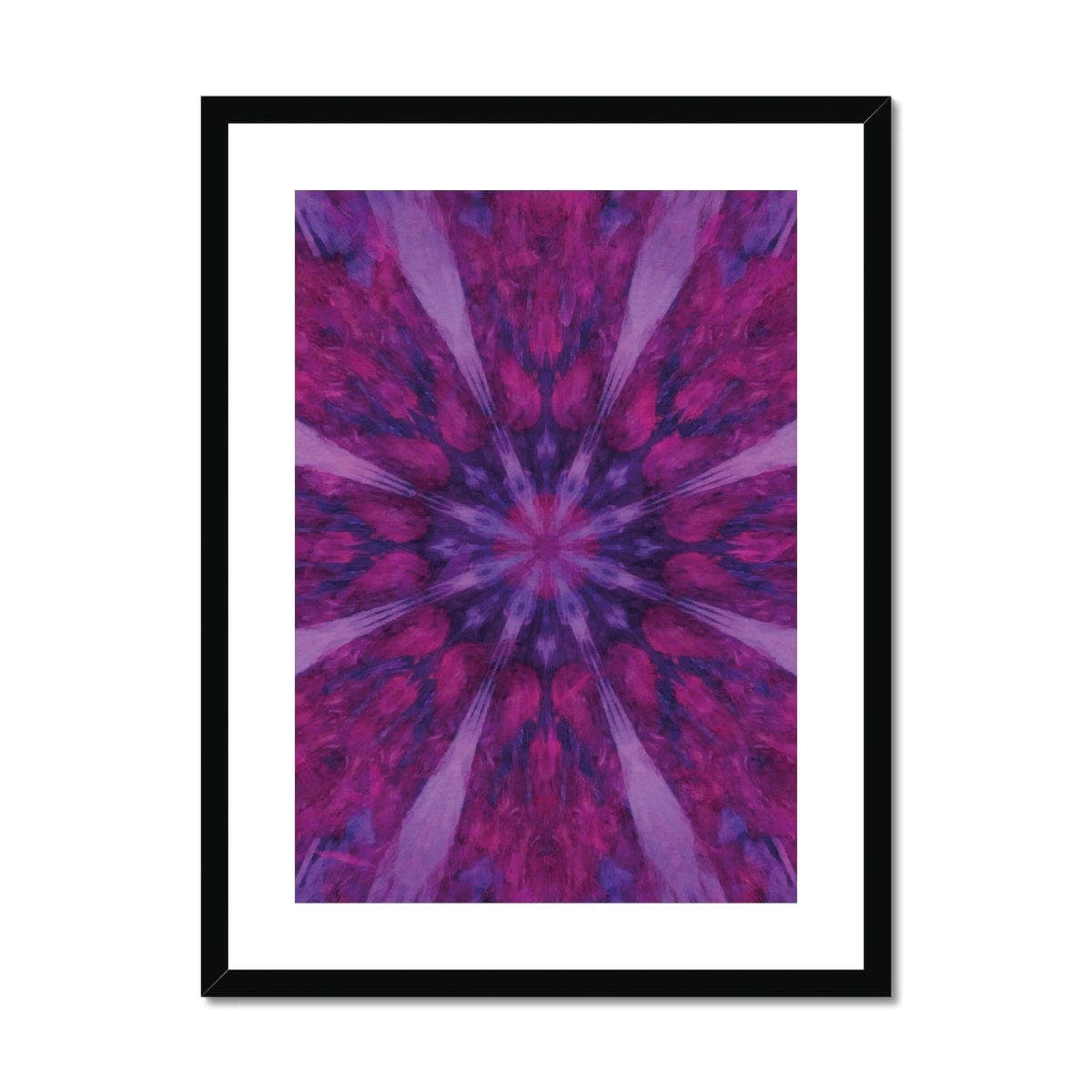 Purple Pattern Framed & Mounted Print