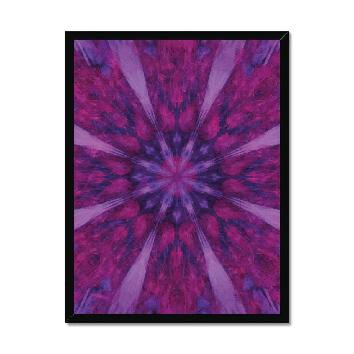 Purple Pattern Framed Print