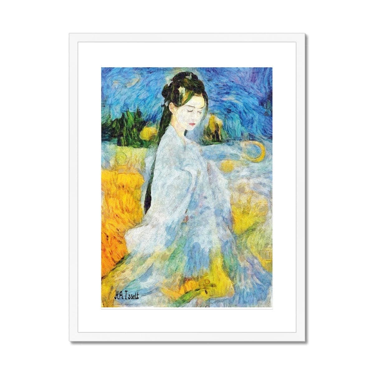 Geisha - Van Gogh Framed & Mounted Print