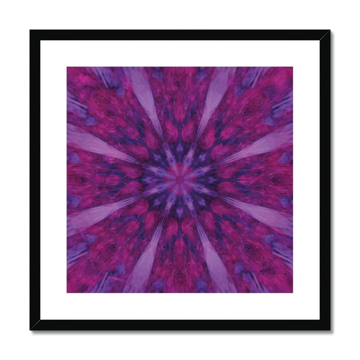 Purple Pattern Framed & Mounted Print