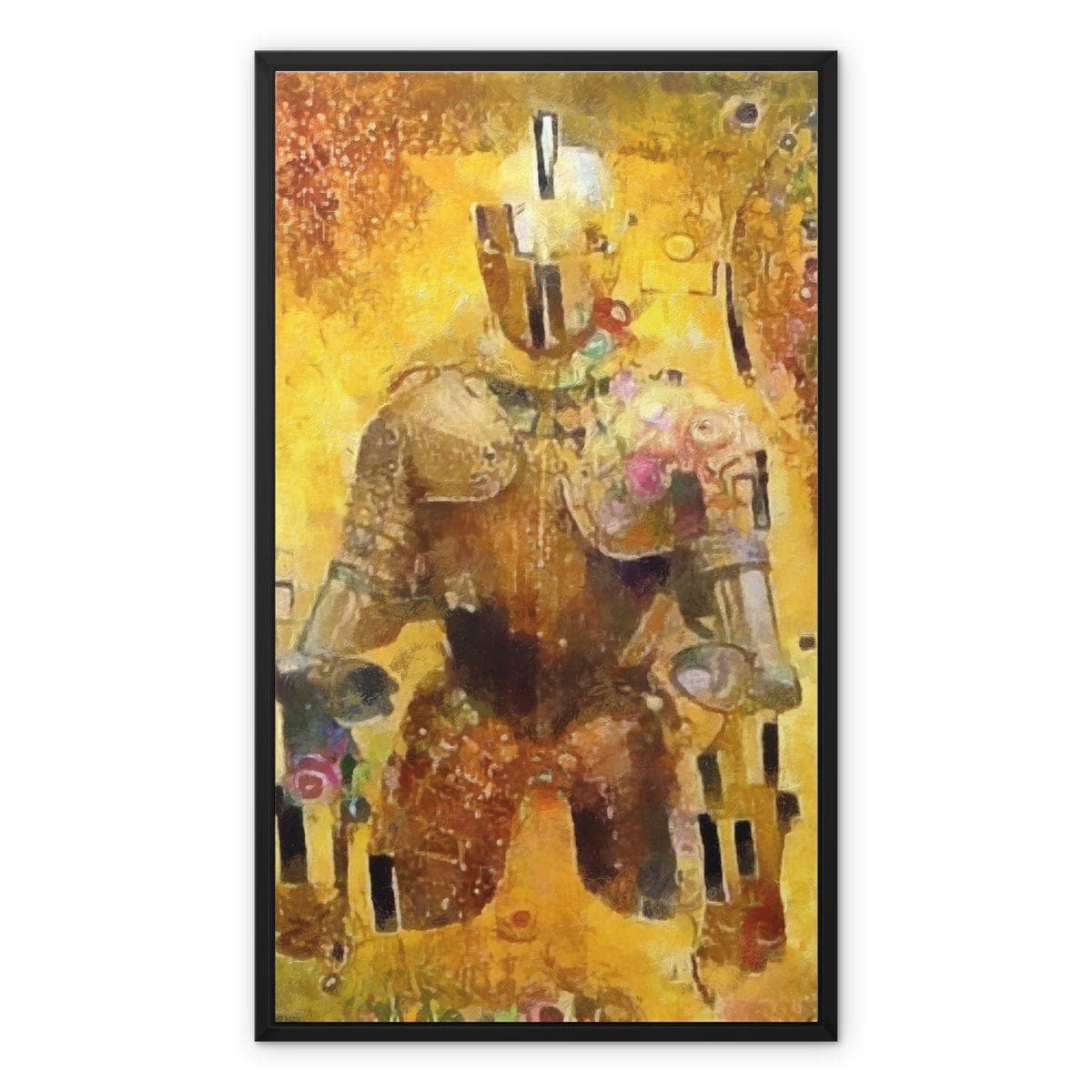 Klimt Knight Framed Canvas
