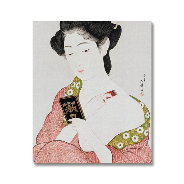 Woman Applying Powder (1918) by Goyō Hashiguchi Canvas