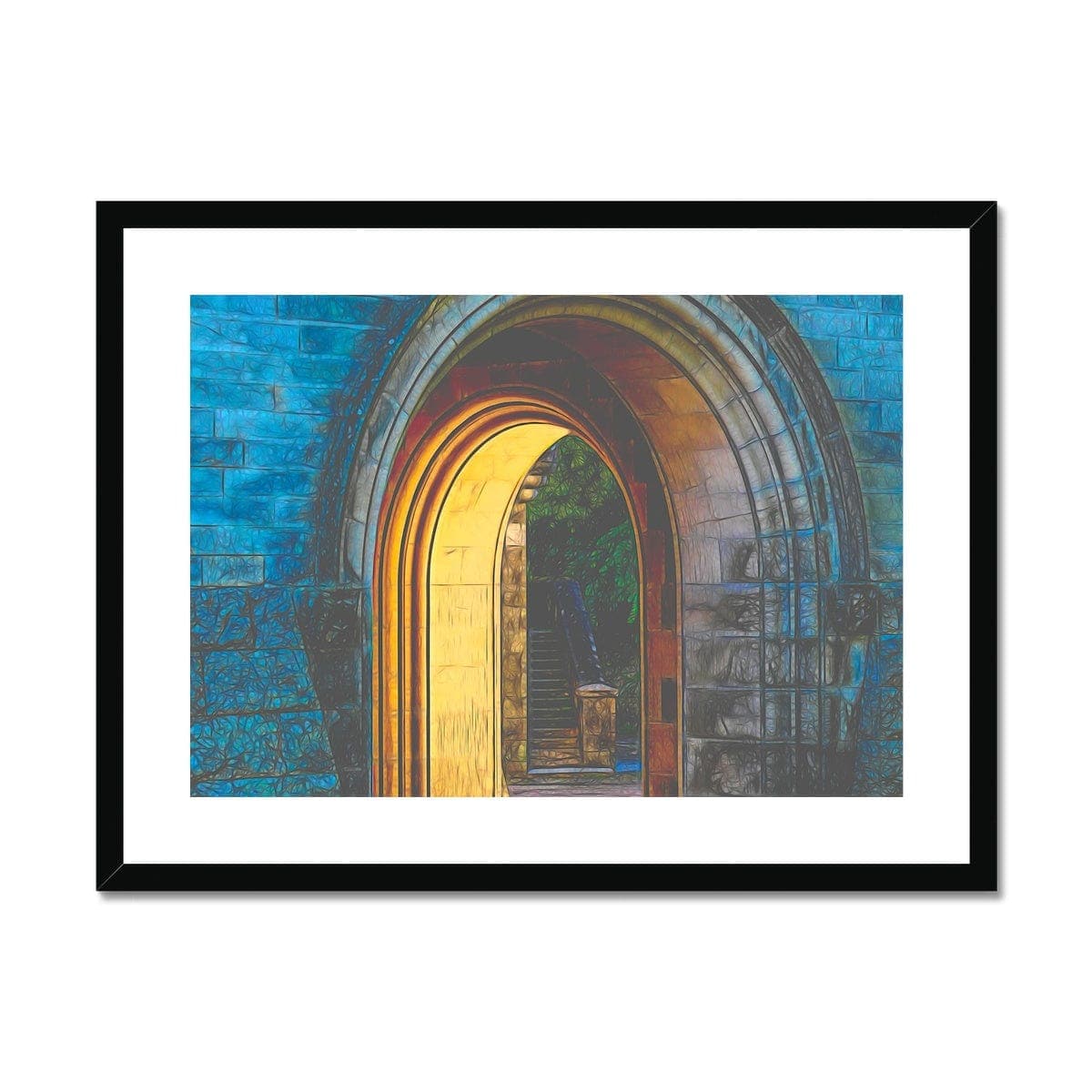 Gate to Dunrobin Castle, Framed & Mounted Print, by Ingrid Hütten