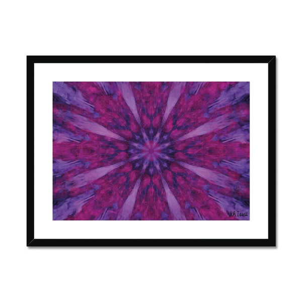 Purple Pattern Framed & Mounted Print