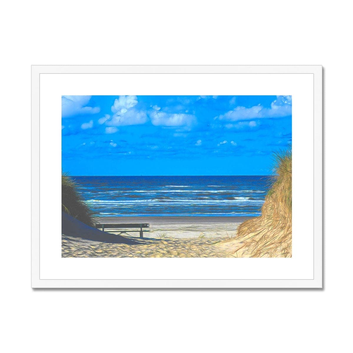 View at the North Sea, by Mother Nature Art Framed & Mounted Print