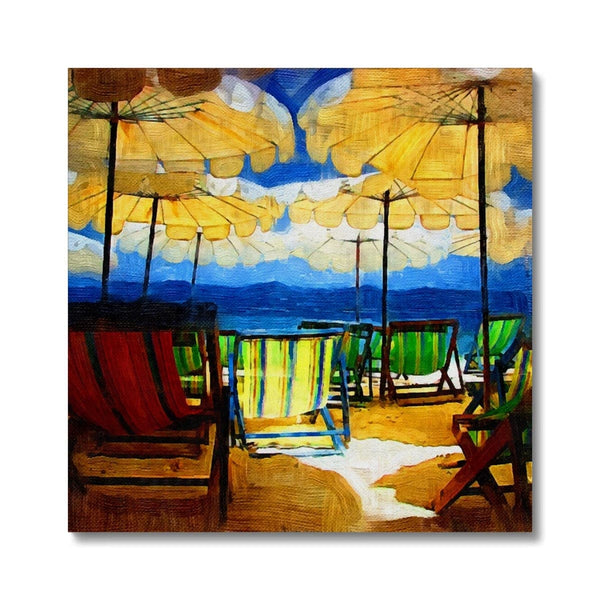 Sunny Day on the Beach Canvas