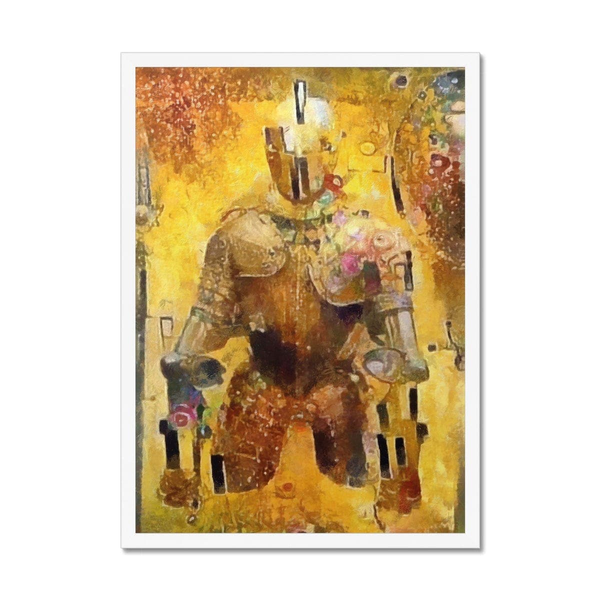 Klimt Knight Framed Print