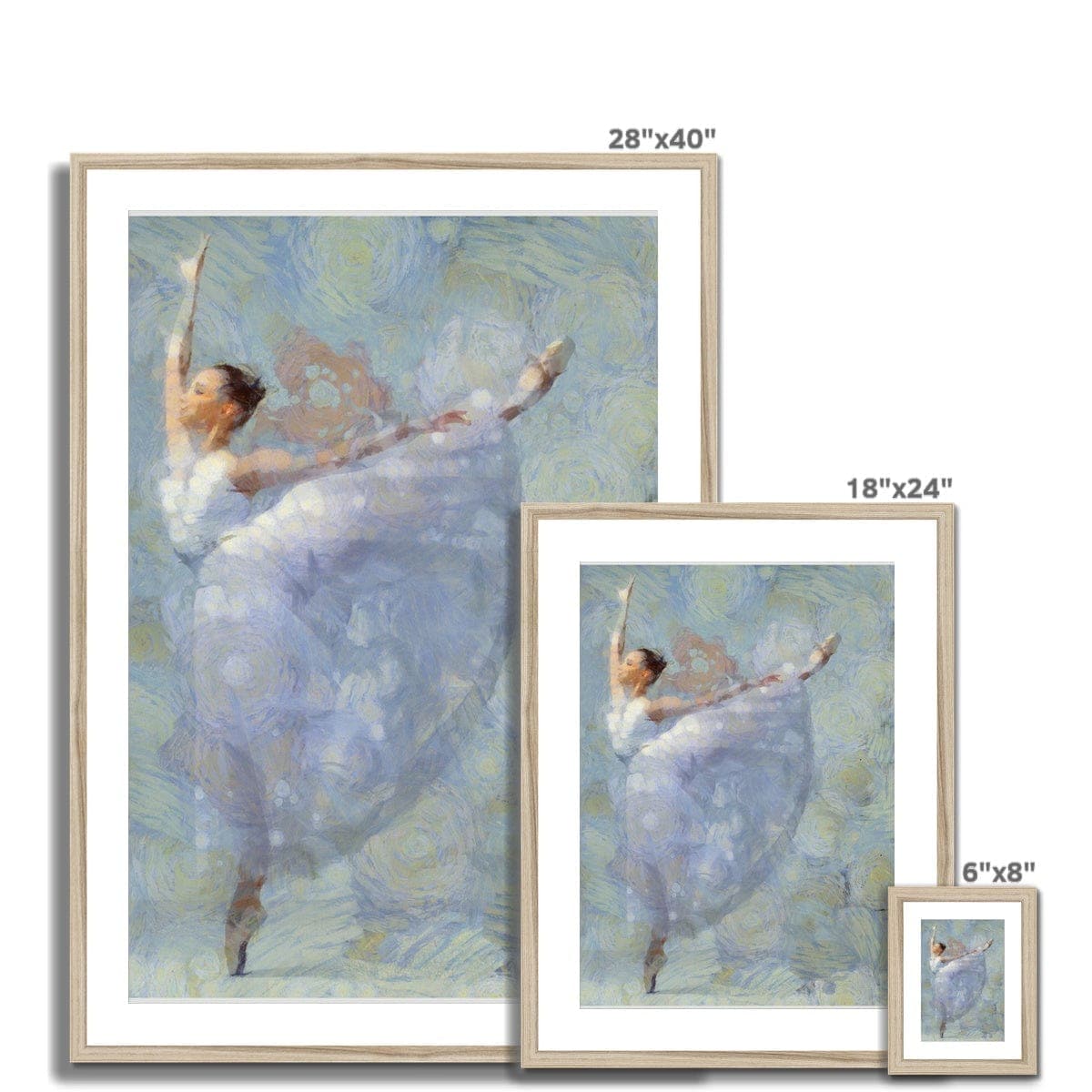 Dreamy Ballerina Framed & Mounted Print