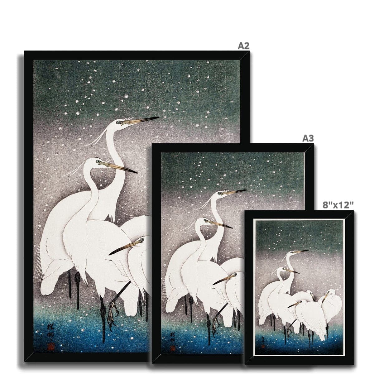 Group of Egrets (1925 - 1936) by Ohara Koson (1877-1945) Framed Print