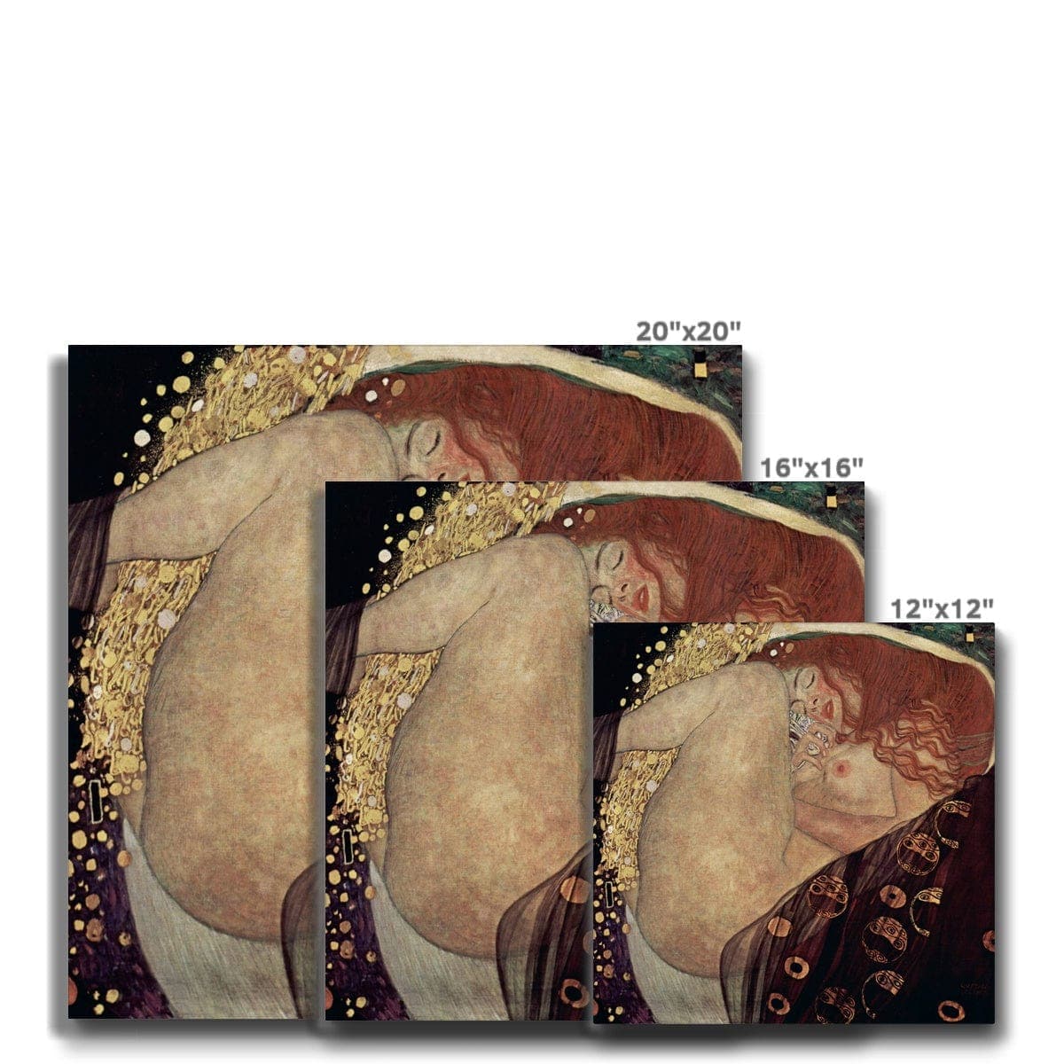 Gustav Klimt's Danae (1907-1908) Canvas