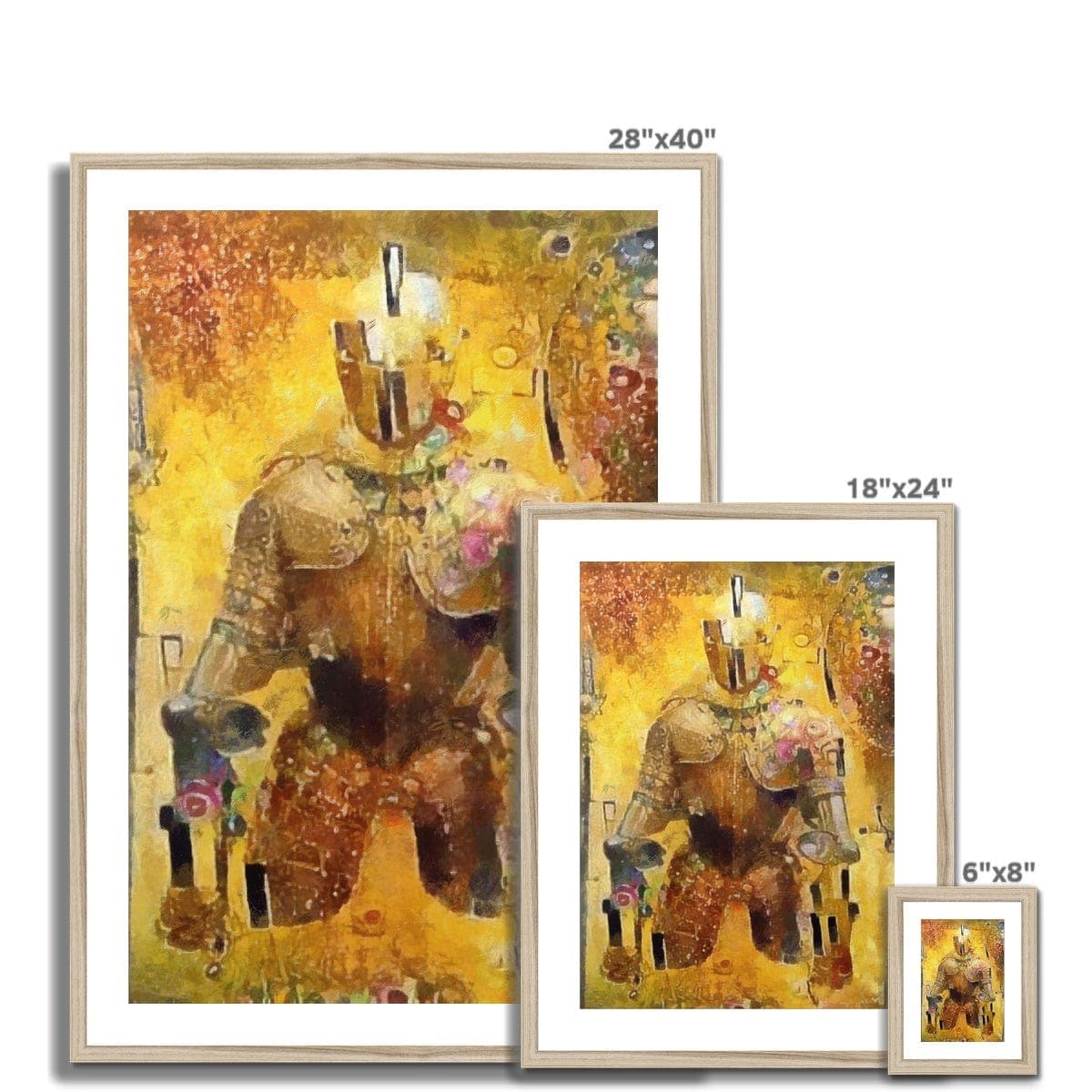 Klimt Knight Framed & Mounted Print