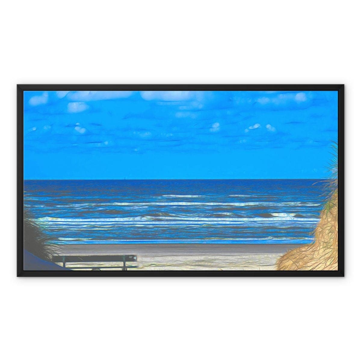 View at the North Sea, Framed Canvas, by Mother Nature Photography