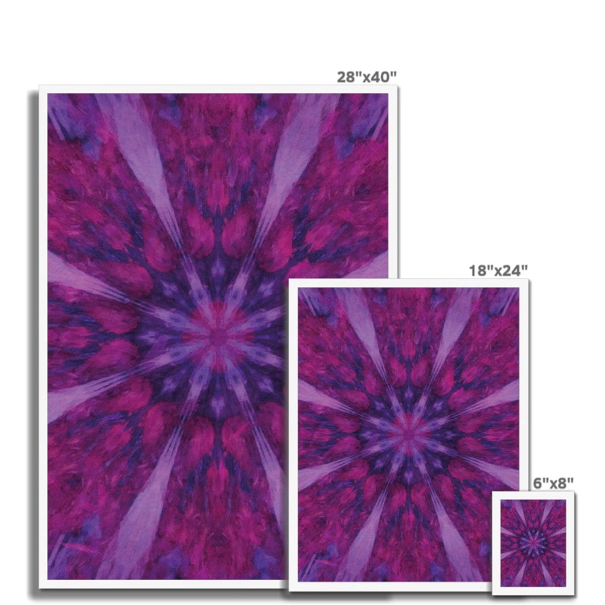 Purple Pattern Framed Print