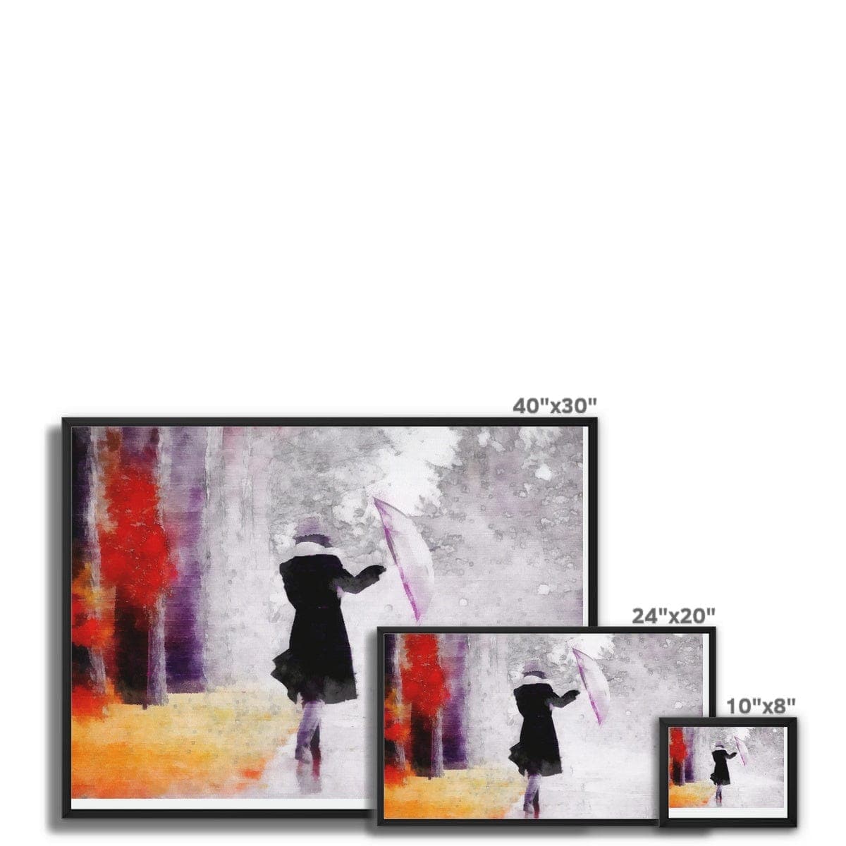 Stormy Weather Framed Canvas