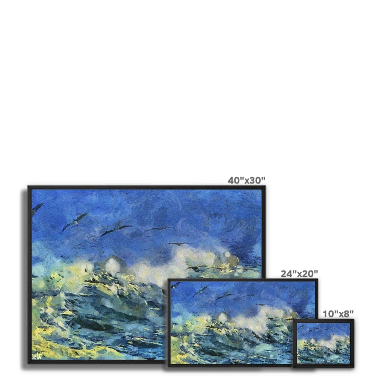 Stormy Weather Framed Canvas
