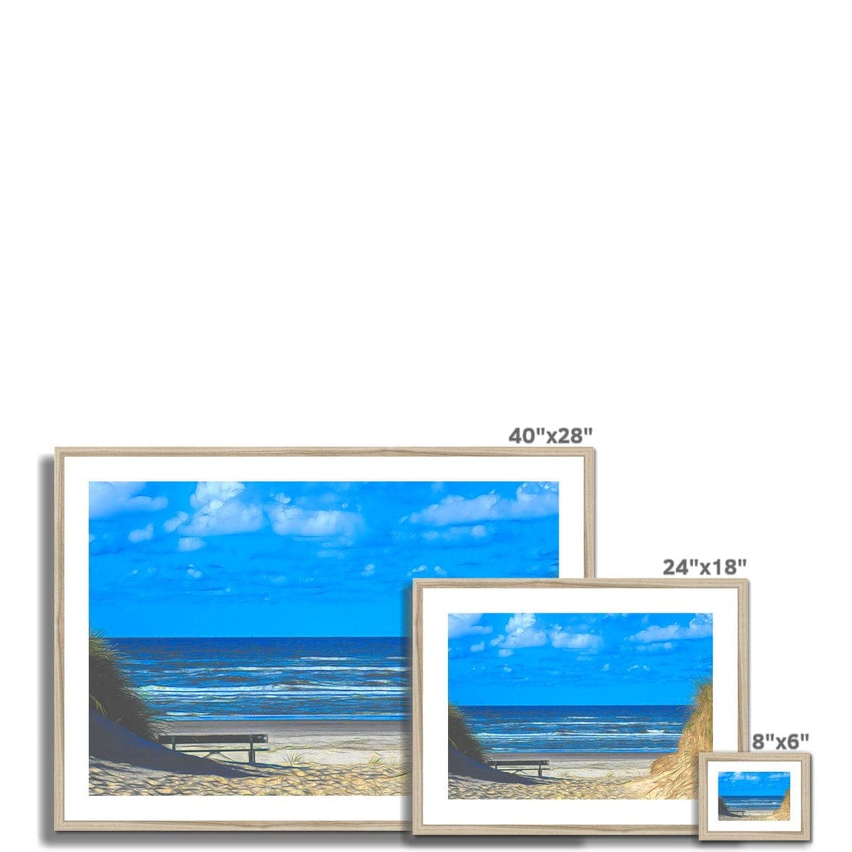 View at the North Sea, by Mother Nature Art Framed & Mounted Print