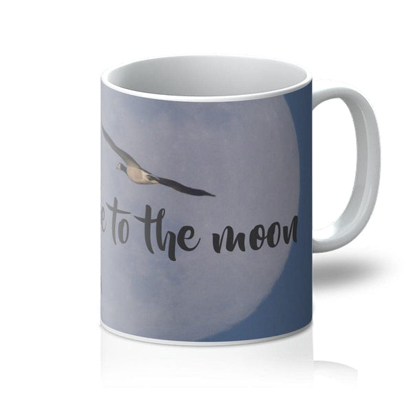 Fly me to the moon,  Mug by Sensus Studio