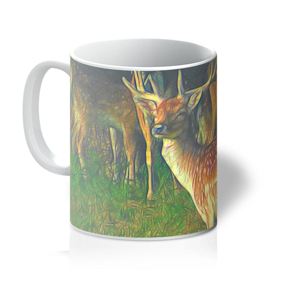 Male deer, Mug, by Mother Nature Art