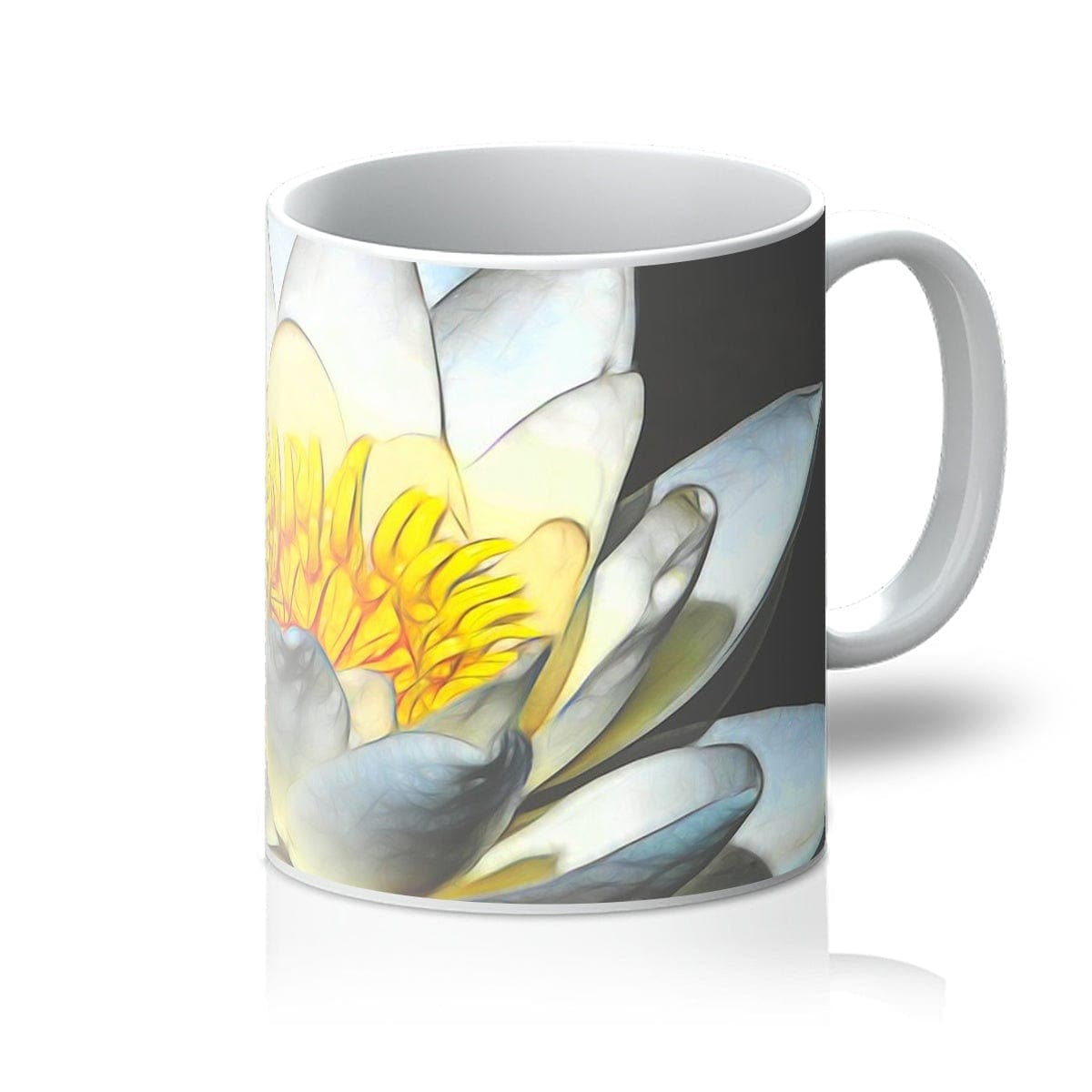 Soft white Lotus, Mug by Sensus Studio
