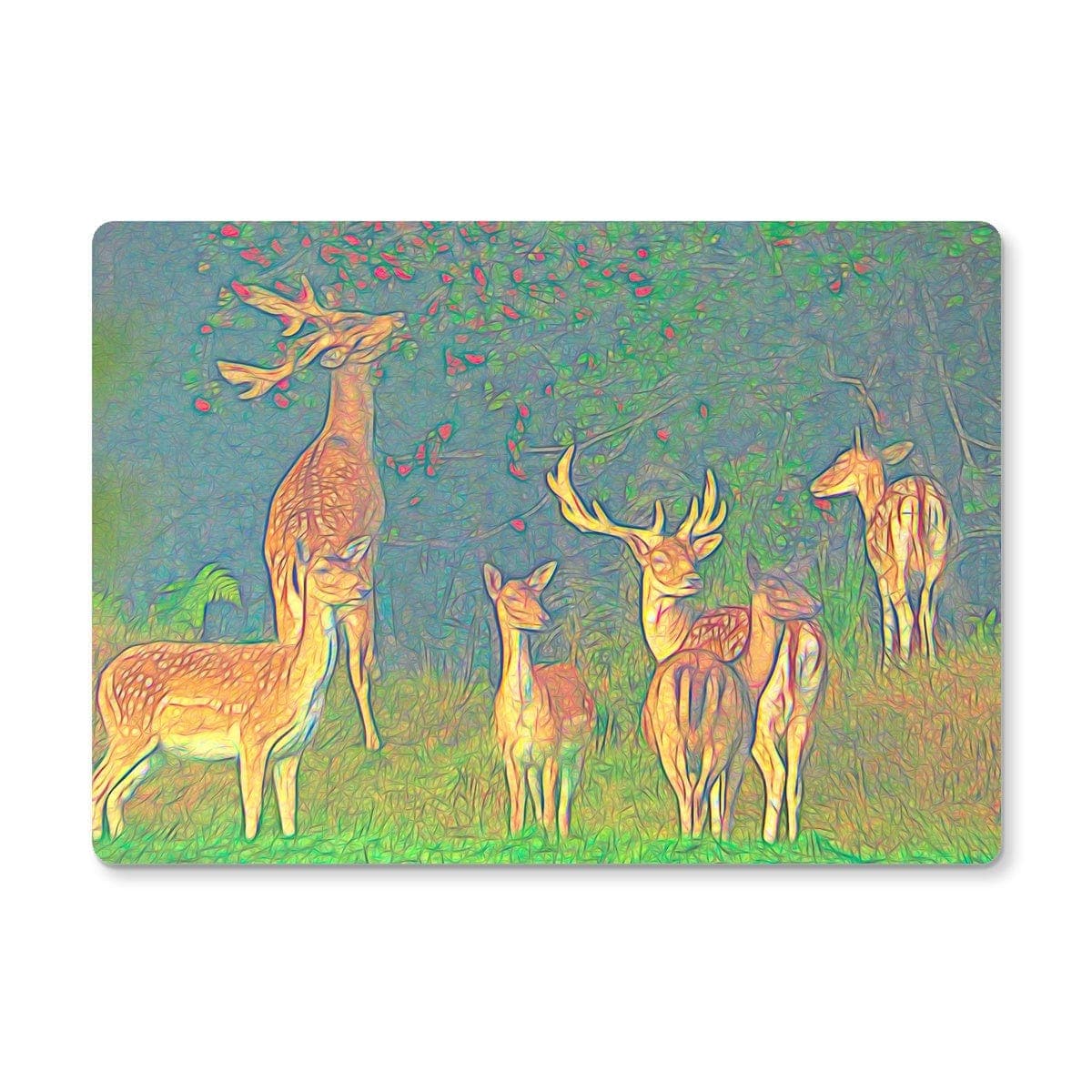 Deer pack in the forest Placemat