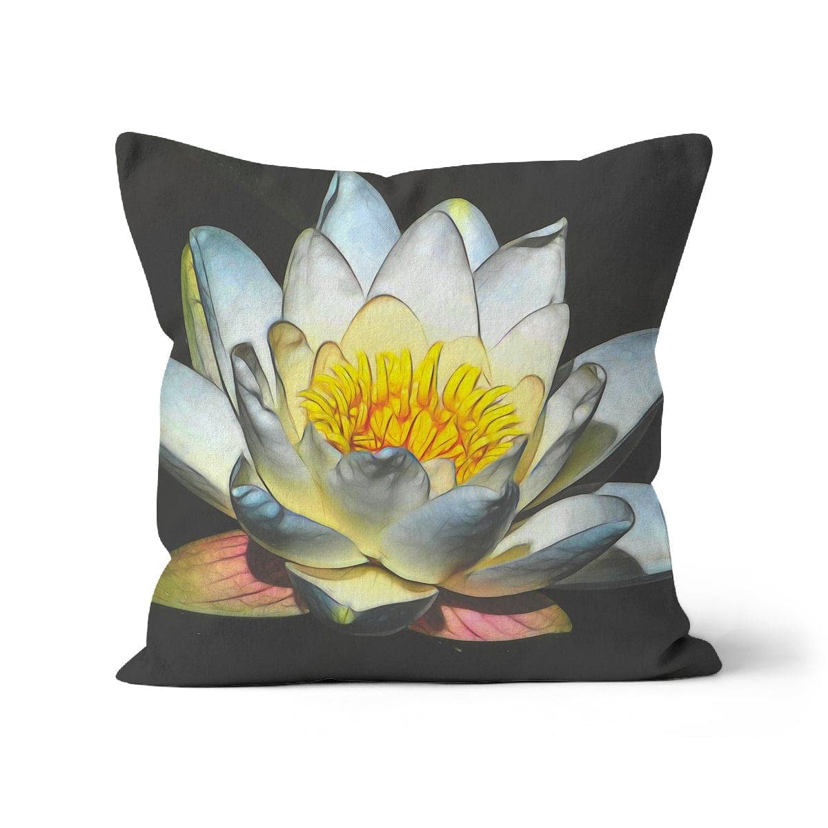 Soft white Lotus, Cushion, by Sensus Studio