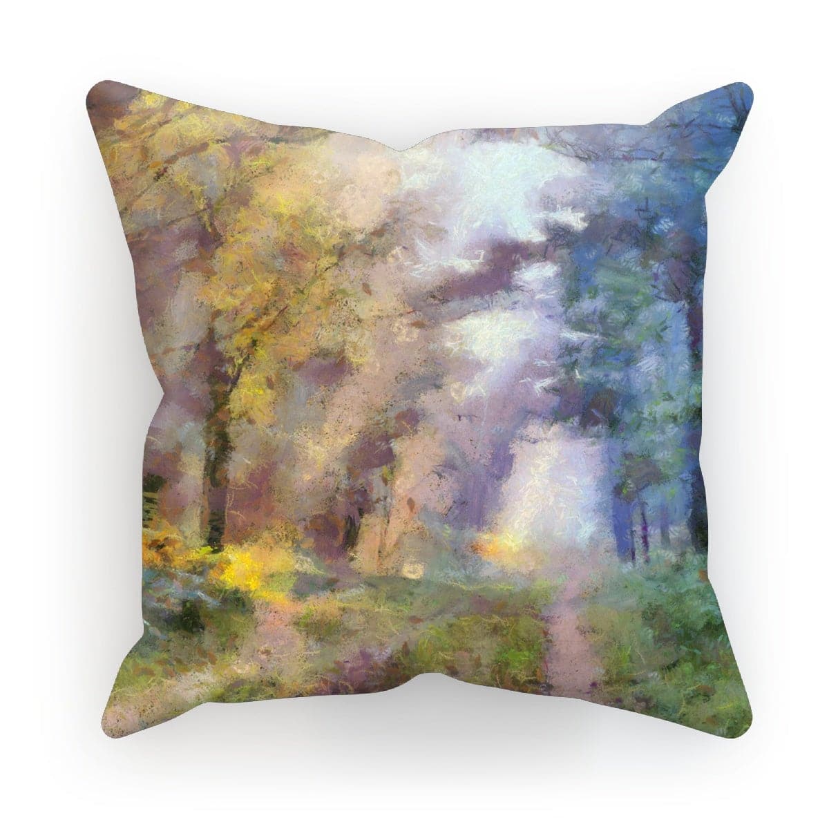 Early Morning Strole in the Woods Cushion