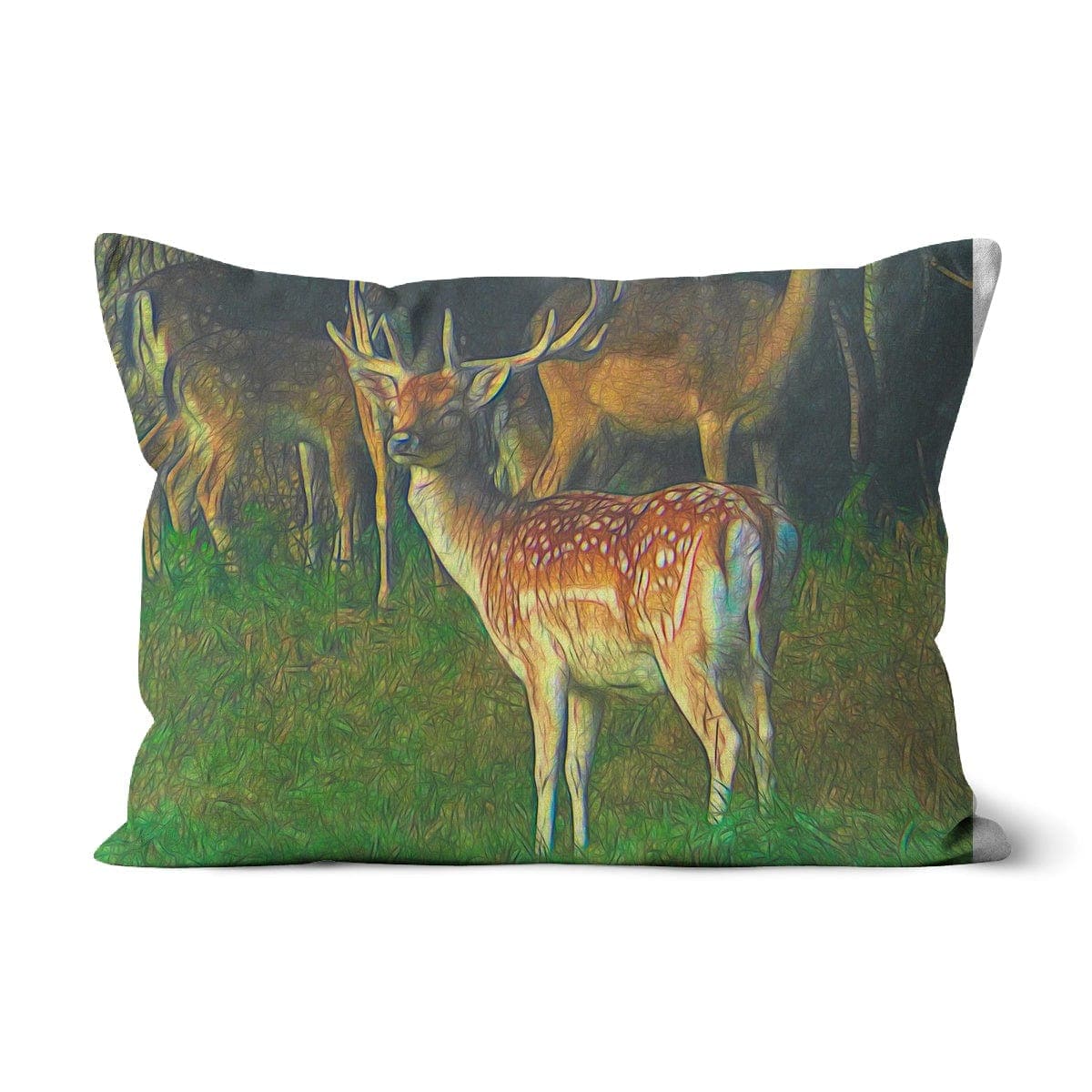 Male deer, Cushion,by Mother Nature Art